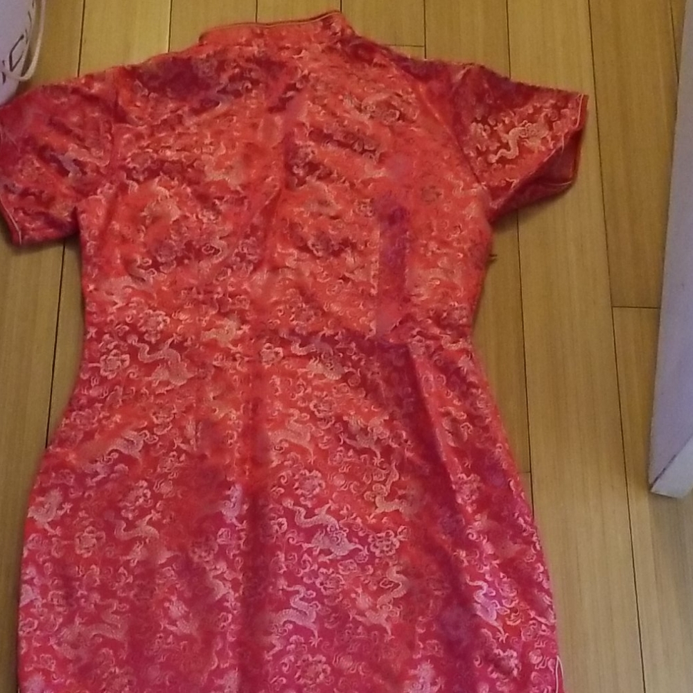 hand made Chinese traditional silk dress - Picture 5 of 8